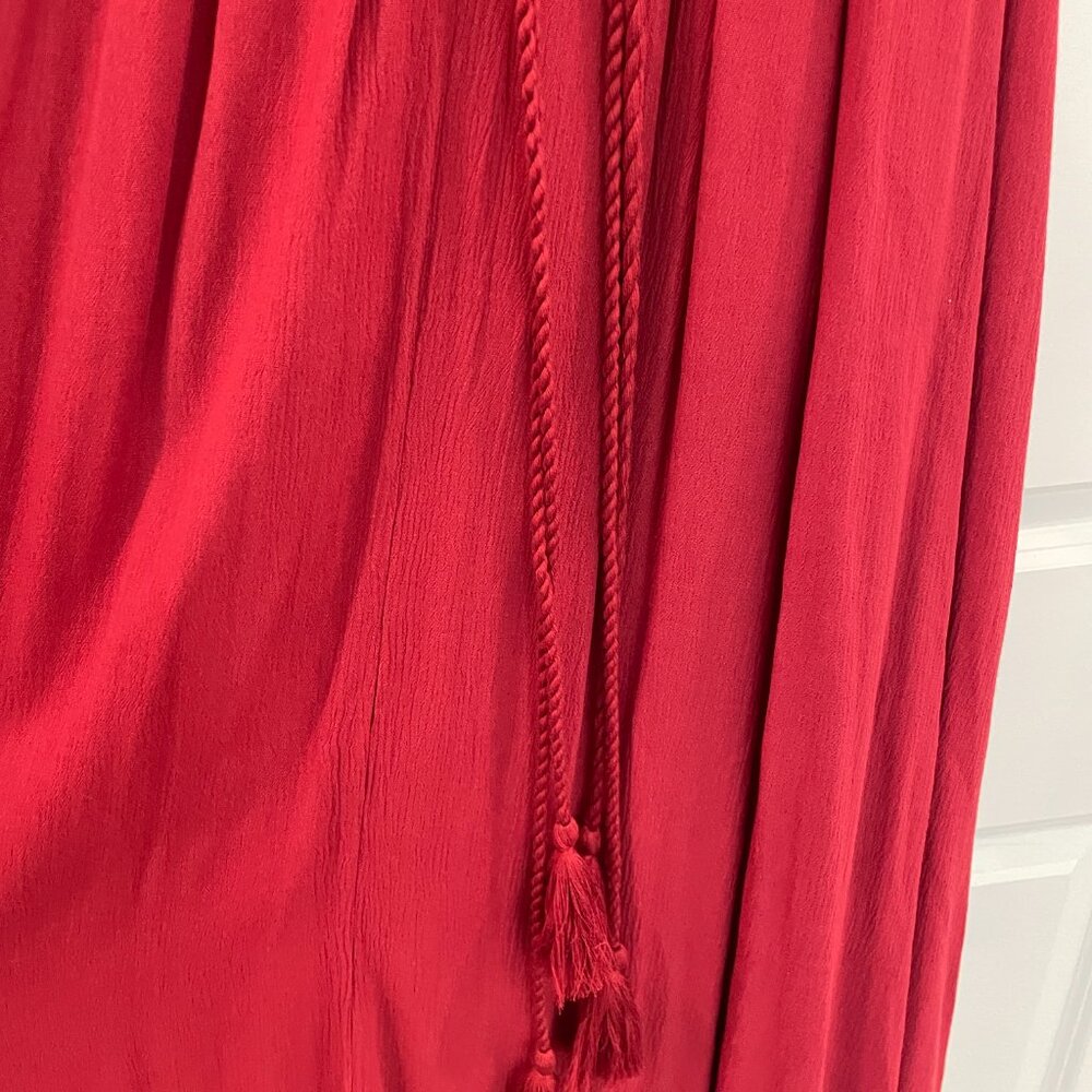 NWT Baltic Born Jennifer Deep V Maxi Red Dress Size Small - Picture 11 of 15